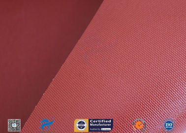 1150GSM Silicone Coated Fiberglass Fabric 0.85MM Red Fire Blanket 39.4" 50M Roll