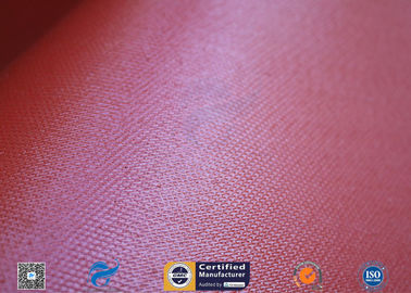 1150GSM Silicone Coated Fiberglass Fabric 0.85MM Red Fire Blanket 39.4" 50M Roll