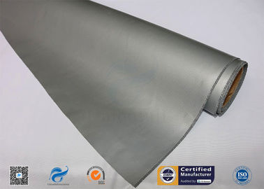 0.45mm High Temperature Resistant Silver Grey Silicone Coated Fiberglass Cloth