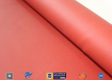 Red Silicone Coated Fiberglass Fabric 17OZ 0.45MM Foundry Splash Protection