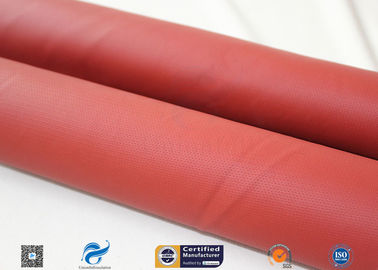 580gsm 17oz 3732 Red Silicone Coated Fiberglass Fabric Pipe Heat Insulation