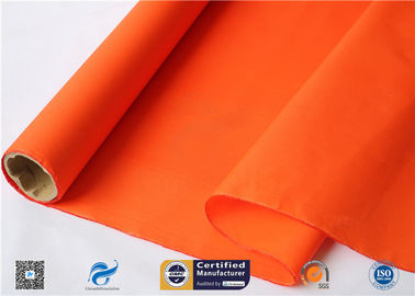 0.2mm Orange Acrylic Coated Fiberglass Cloth High Temperature Resistant