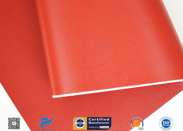 30oz Bright Red Silicone Coated Fiberglass Fabric For Auto Heat Insulation