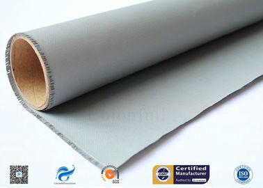 Double Sides Grey Silicone Rubber Coated Fiberglass Fabric E Glass Satin Weave