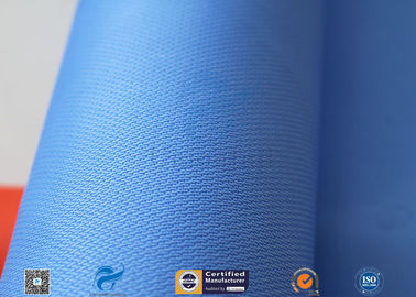 510GSM Silicone Coated Glass Fabric Plain Weave Electrical Insulation Blue