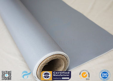 260℃ Heat Resistant Plain Weave Gray Silicone Coated Fiberglass Fabric 0.45mm