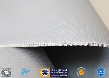 260℃ Heat Resistant Plain Weave Gray Silicone Coated Fiberglass Fabric 0.45mm