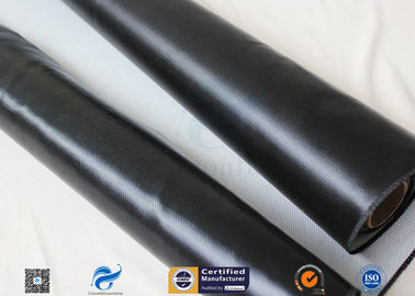 0.5mm 3732 Black Silicone Rubber Coated Fiberglass Cloth For Fabric Expansion Joint