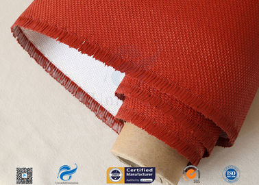 Electrical Insulation Red Silicone Coated Fiberglass Fabric Cloth 530 gsm