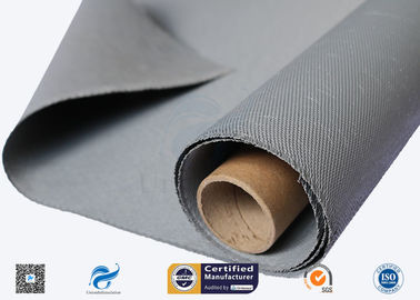 0.88mm High Quality C-Glass Double Sides Gery Silicone Coated Fiberglass Cloth