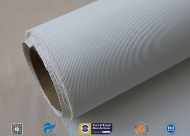 White Polyurethane PU Coated Fiberglass Cloth 0.9mm For Welding Blanket