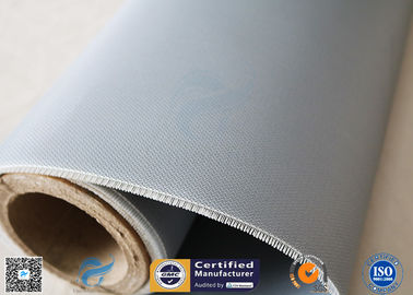 590g Satin Weave Anti - Corrosion 0.45mm E-Glass Silicone Coated Fiberglass Fabric