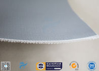590g Satin Weave Anti - Corrosion 0.45mm E-Glass Silicone Coated Fiberglass Fabric