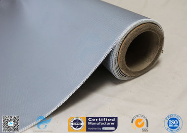 Thermal Insulation 260℃ E - Type Glass 20.8oz Silicone Coated Fiberglass Fabric