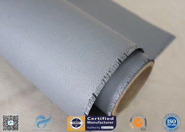 Chemical Resistant Gray Color Silicone Coated Fiberglass Fabric 160g Two Sides Coating