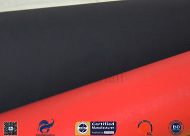 Heat Resisting Silicone Coated Fiberglass Fabric 18oz Black Acrylic Coating Fabric