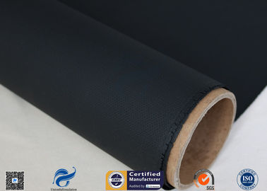 Heat Resisting Silicone Coated Fiberglass Fabric 18oz Black Acrylic Coating Fabric