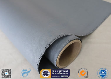 0.45mm 1.5m Wide 510g / M2 E - Glass Fiber Silicone Coated Fiberglass Fabric Heat Resistant