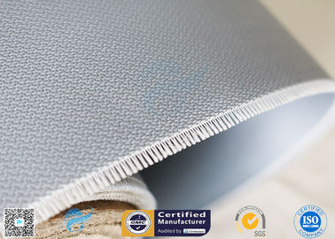 Gray Color 260℃ Alkali Free 4H Stain Weave 590g Silicone Coated Fiberglass Fabric