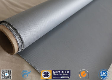 Electrical Insulation Glass Fiber 260℃ 20.8oz Silicone Coated Fiberglass Fabric Gray