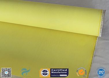 260℃ Heat Resistant 0.5mm Fire Blanket Silicone Coated Fiberglass Fabric Yellow Color