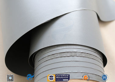 0.3mm 39" Gray PVC Coated Fiberglass Fabric For Flexible Air Ducting