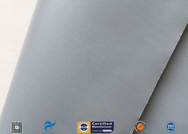 0.28mm Grey PVC Coated Fiberglass Clothing Plain Weave For Fireproof Tent