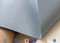 10.6oz 39" Grey PVC Coated Fiberglass Fabric For Fabric Air Duct 0.33mm Thickness