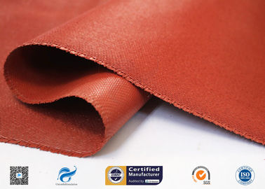 Heat Resistance Fiberglass Fabric Roll / Silicone Coated Fiberglass Fire Protection Cloth