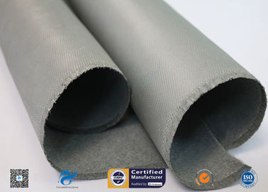 1150g C-Glass  Grey Silicone Coated Fiberglass Fabric With High Temperature