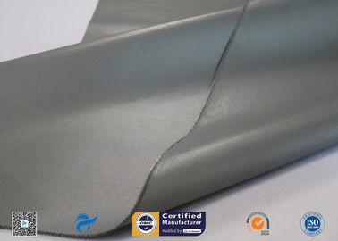 Silver Grey Liquid Silicone Coated Fiberglass Fabric E - Glass 0.45mm