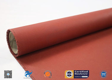 Red Silicone Coated Fiberglass Fabric High Temperature Resistance 590g