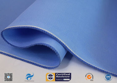 Double Sides Blue Silicone Coated Fiberglass Cloth Temperature 260℃