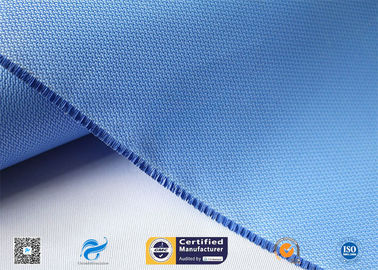 High Performance 18oz Blue Silicone Coated E-Glass Fiberglass Fabric