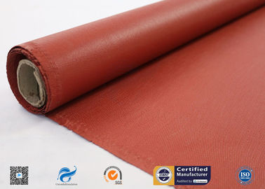 0.75 mm Red Silicone Coated High Silica Cloth Heat Resistant