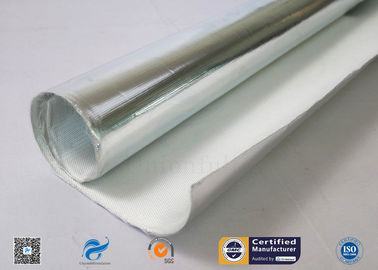 Siliver Aluminum Foil Coated C-Glass Fiberglass Insulation Fabric