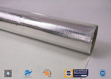 One Side Silver Aluminum Foil Coated Fiberglass Fabric For Fireproof