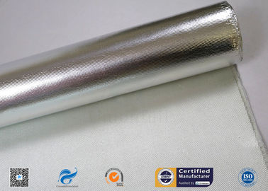 Aluminum Coated Fiberglass Fabric For Fireproof 260 ℃ High Temperature