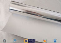 0.45mm Thick 13oz Silver Coated Fabric With Aluminium Foil For Facing
