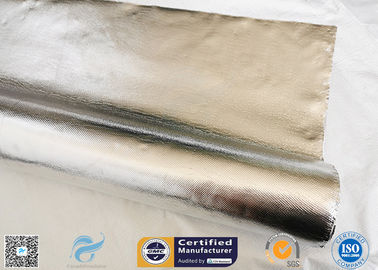 25oz Sliver Aluminium Foil Laminated Fiberglass Fabric Non Combustible