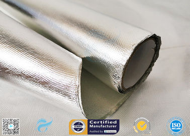 0.85mm Thick Silver Coated Fabric 95% Heat Reflection Aluminium Foil Laminated