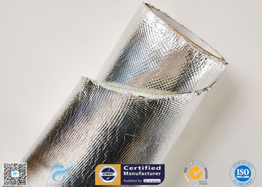 Hose Silver Heat Resistant Fabric / Aluminum Foil Fiberglass Composite Fabric