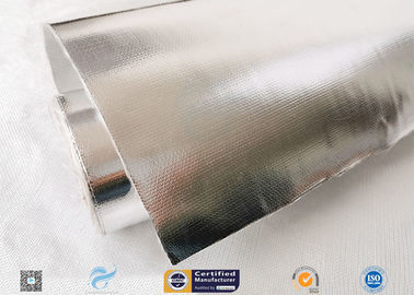 Moisture Proof 450g Durable Aluminium Foil Fiberglass Fabric Silver Laminated