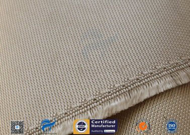 Brown 31oz Silica Fabric 800℃ Working Temperature 0.05" Thick Fireproof Curtain