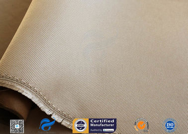 Brown 31oz Silica Fabric 800℃ Working Temperature 0.05" Thick Fireproof Curtain