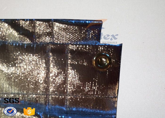 Aluminum Coated Fiberglass Fire Retardant Blanket For Welding 17oz