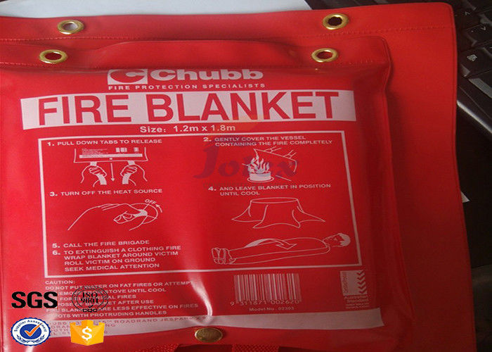 840gsm 1 M Fiberglass Fire Blanket , Industrial Heat Resistant Blanket