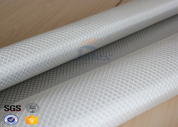 Texalium Honeycomb Weave Silver Coated Fabric E Glass Weatherproof 1200mm