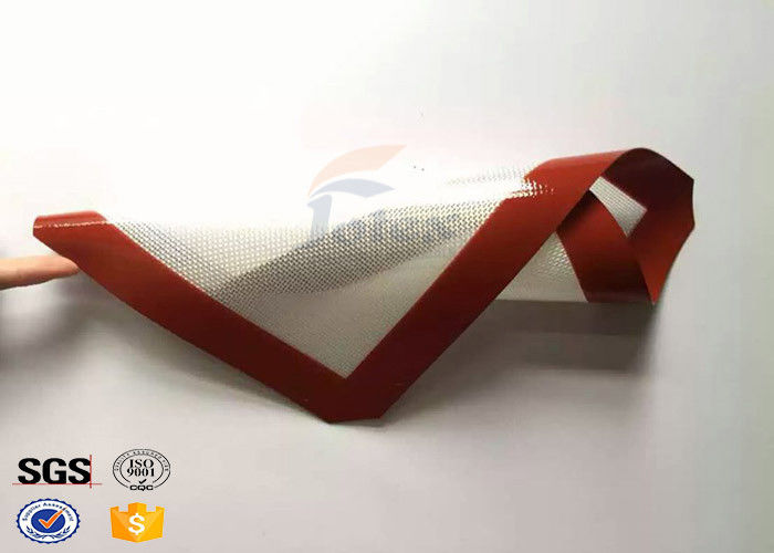 Anti Slip Red Non Stick Silicone Baking Mat for Cooking Easy Cleaning