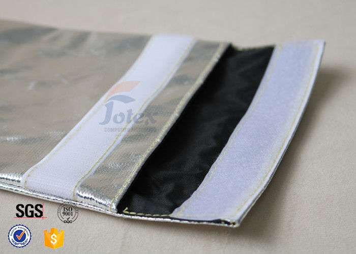 comfortable Glass Fibre Cloth Fire Resistant Document Bag / Fireproof Cash Pouch